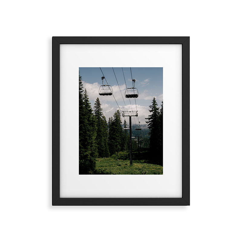 Forest Chairlift Framed Art Print Gallery Image 5