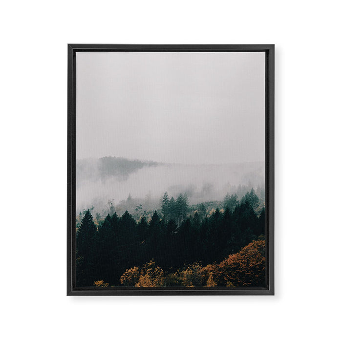 Forest Fog Framed Canvas Print Gallery Image 1