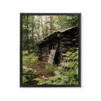Forest Log Cabin Framed Canvas Print Gallery Image 6
