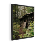 Forest Log Cabin Framed Canvas Print Gallery Image 2
