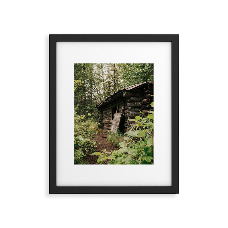Forest Log Cabin Framed Art Print Gallery Image 5