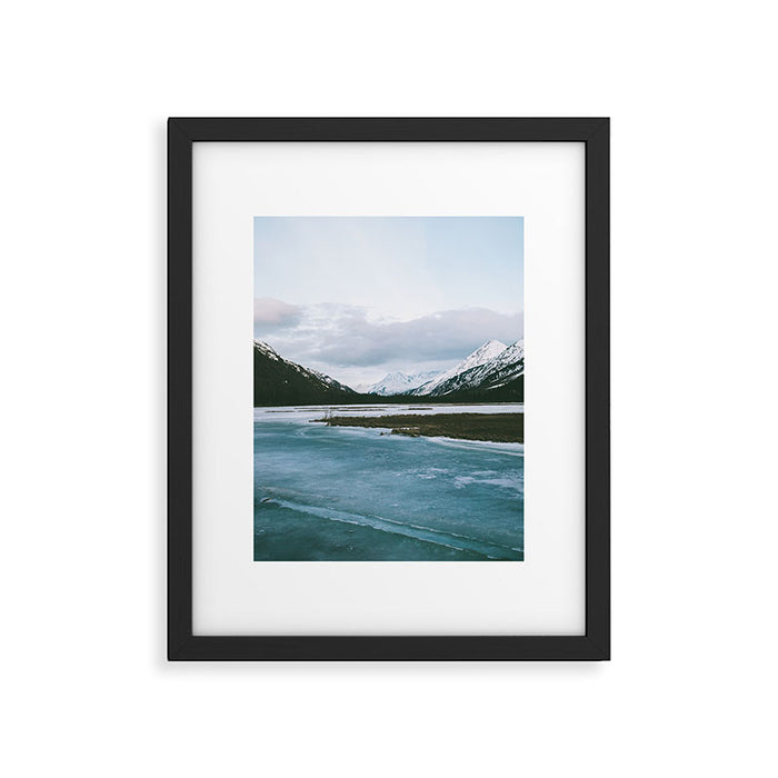 Frozen Blues Framed Art Print Gallery Image 1
