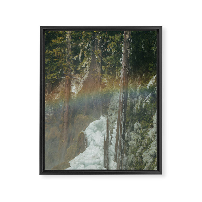 Frozen Rainbow Framed Canvas Print Gallery Image 1