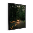 Headlights in the Forest Framed Canvas Print Gallery Image 2