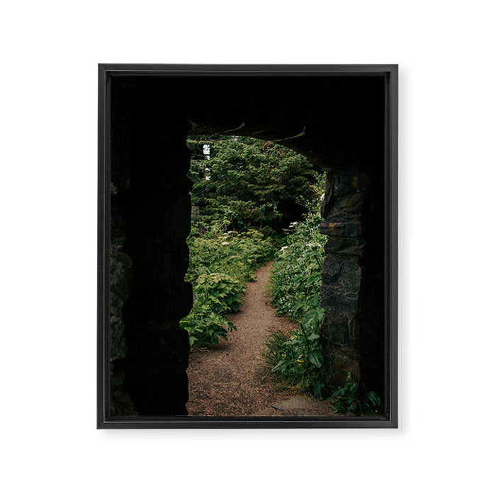 Just through there Framed Canvas Print Gallery Image 1