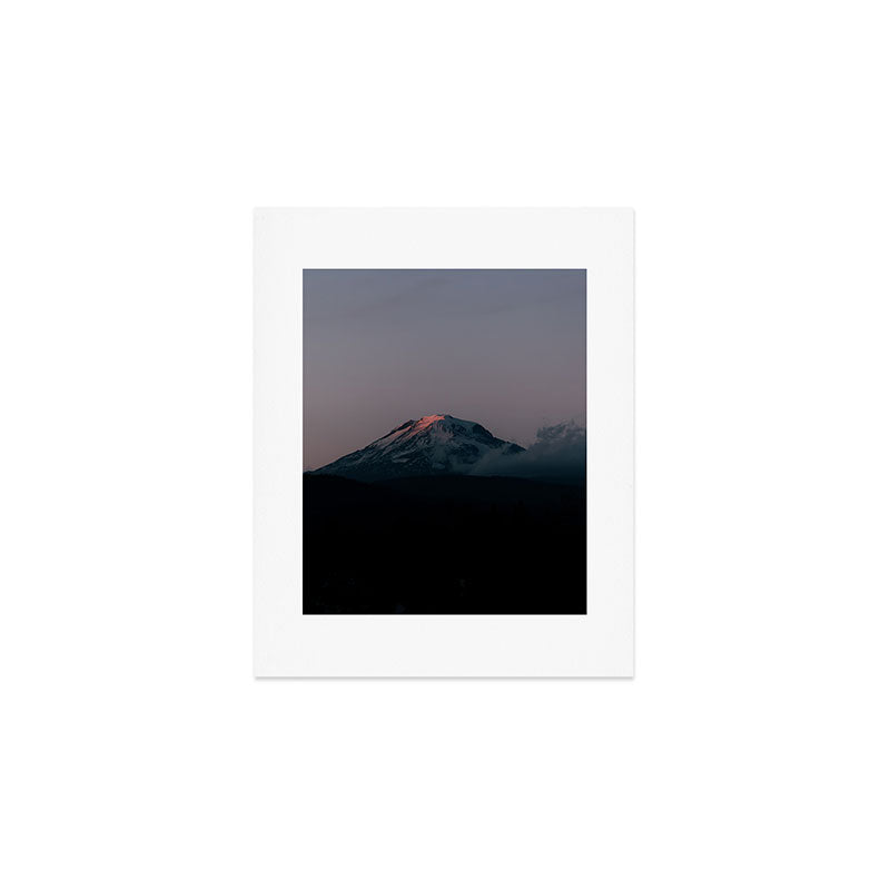 Last light on Mount Adams Art Print Gallery Image 1