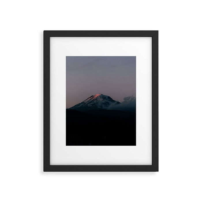 Last light on Mount Adams Framed Art Print Gallery Image 1