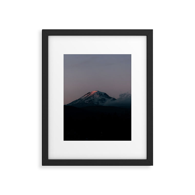 Last light on Mount Adams Framed Art Print Gallery Image 5