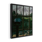 Looking At Rainier Framed Canvas Print Gallery Image 2