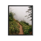 Misty Forest Path Framed Canvas Print Gallery Image 6