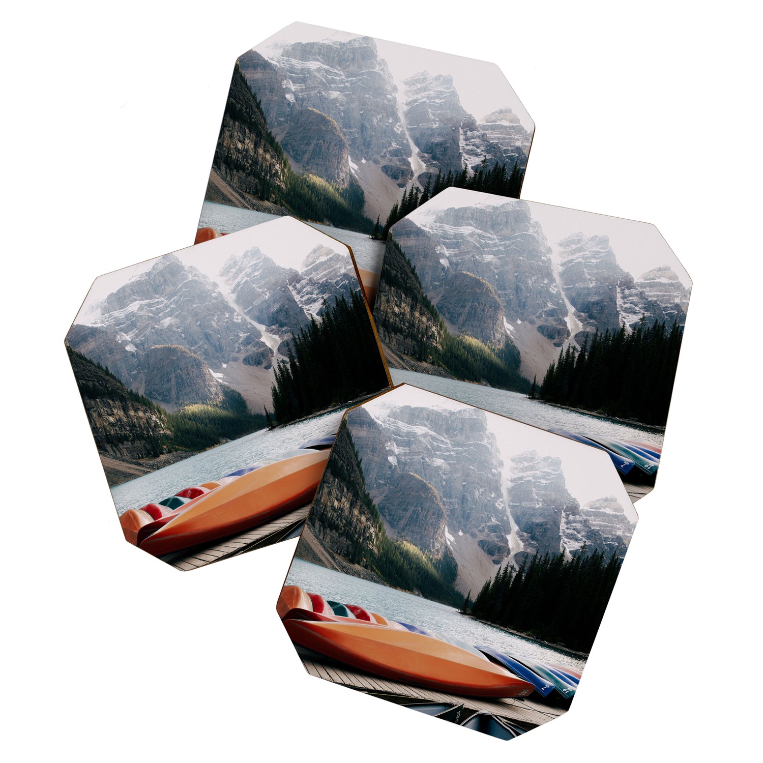 Moraine Lake Canoes Coaster Gallery Image 1