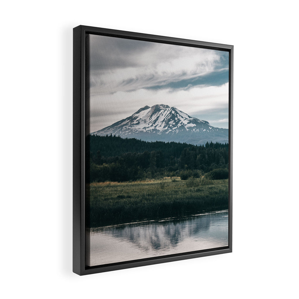 Mount Adams Reflections Framed Canvas Print Gallery Image 2