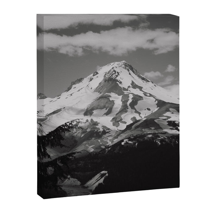 Mount Hood Black and White Canvas Print Gallery Image 1