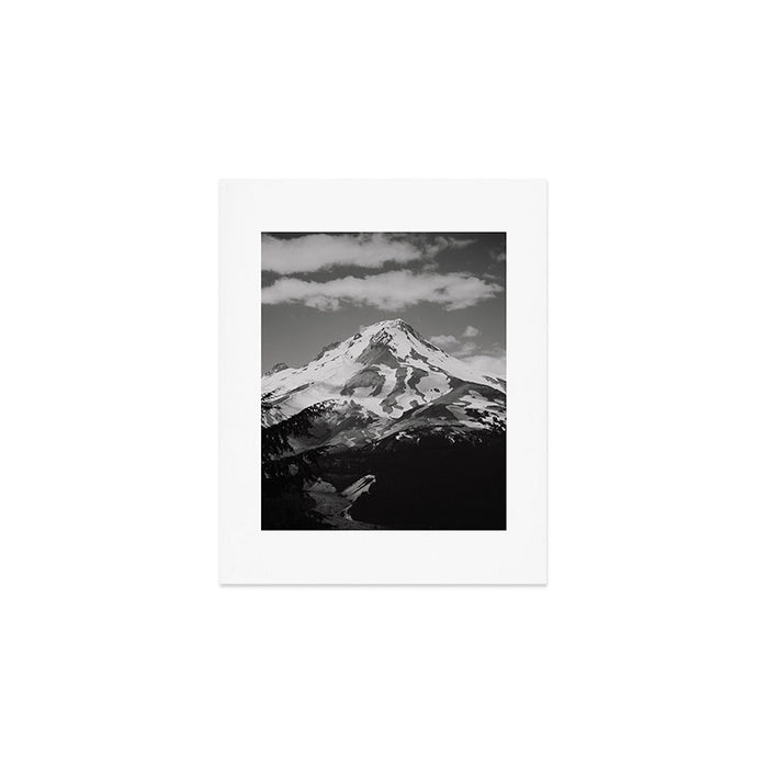 Mount Hood Black and White Art Print Gallery Image 1