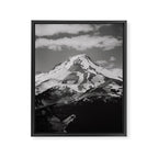 Mount Hood Black and White Framed Canvas Print Gallery Image 6