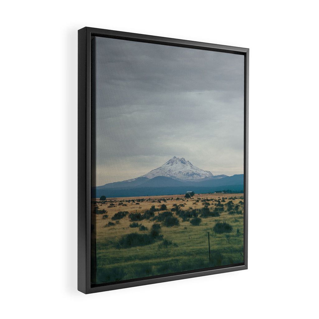 Mount Jefferson Framed Canvas Print Gallery Image 2