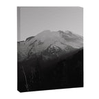 Mount Rainier Black and White Canvas Print Gallery Image 6