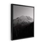 Mount Rainier Black and White Framed Canvas Print Gallery Image 2