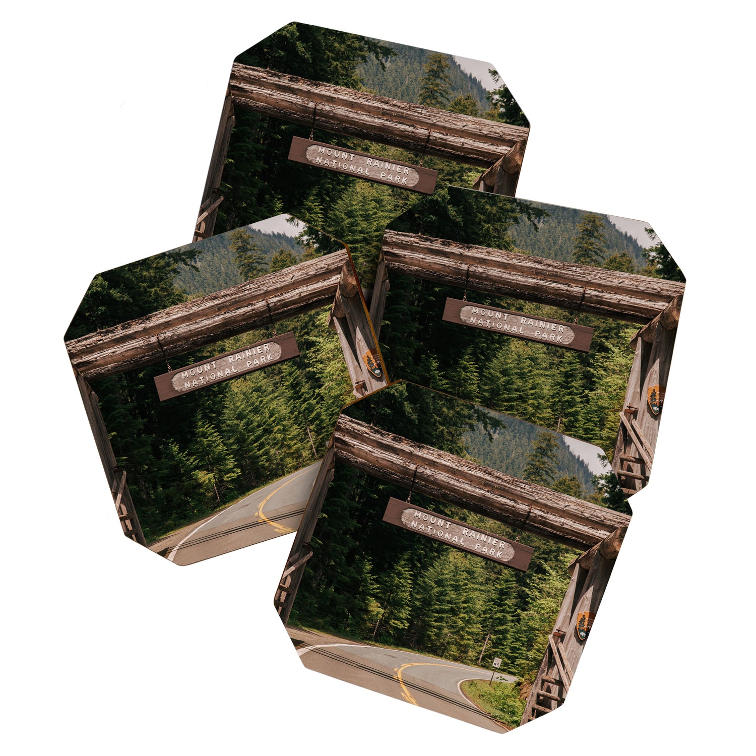 Mount Rainier National Park Entrance Coaster Gallery Image 1