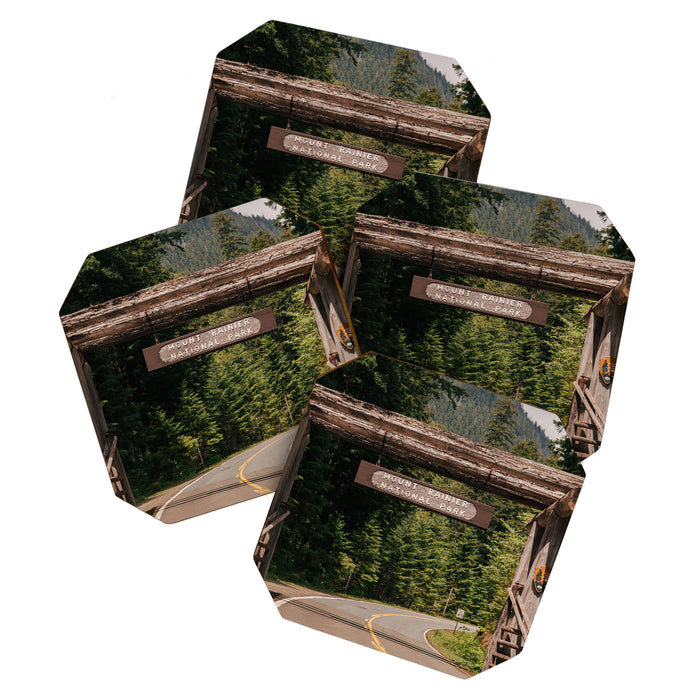Mount Rainier National Park Entrance Coaster Gallery Image 1