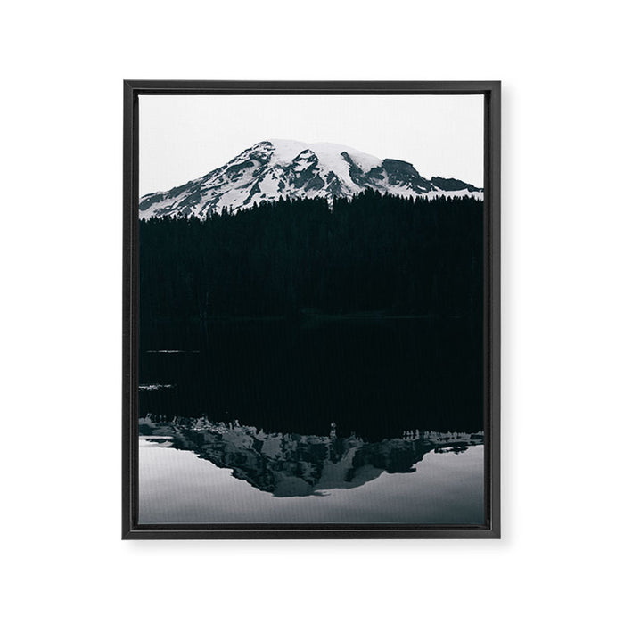 Mount Rainier Reflections Framed Canvas Print Gallery Image 1