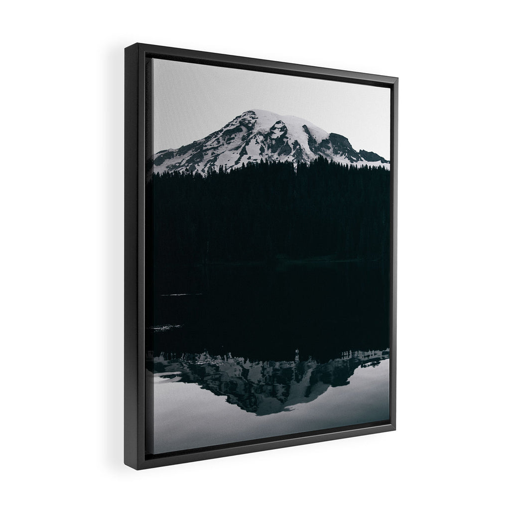 Mount Rainier Reflections Framed Canvas Print Gallery Image 2