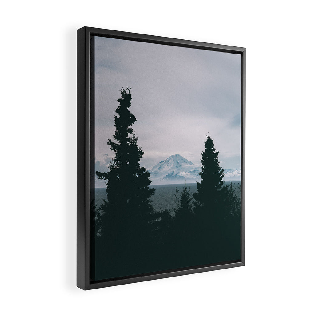Mount Redoubt Framed Canvas Print Gallery Image 2