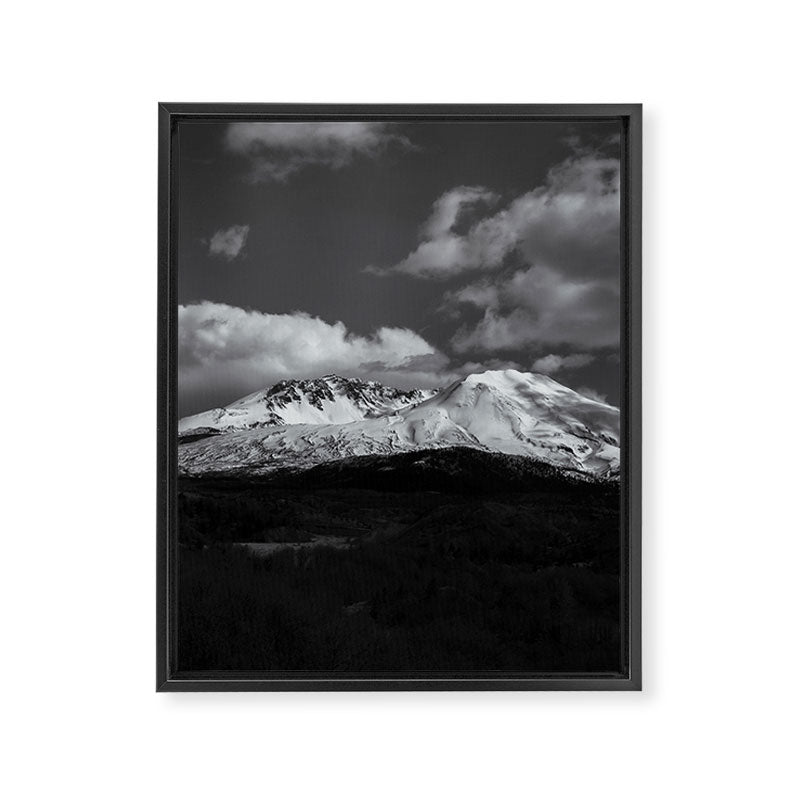 Mount Saint Helens Black and White II Framed Canvas Print Gallery Image 6