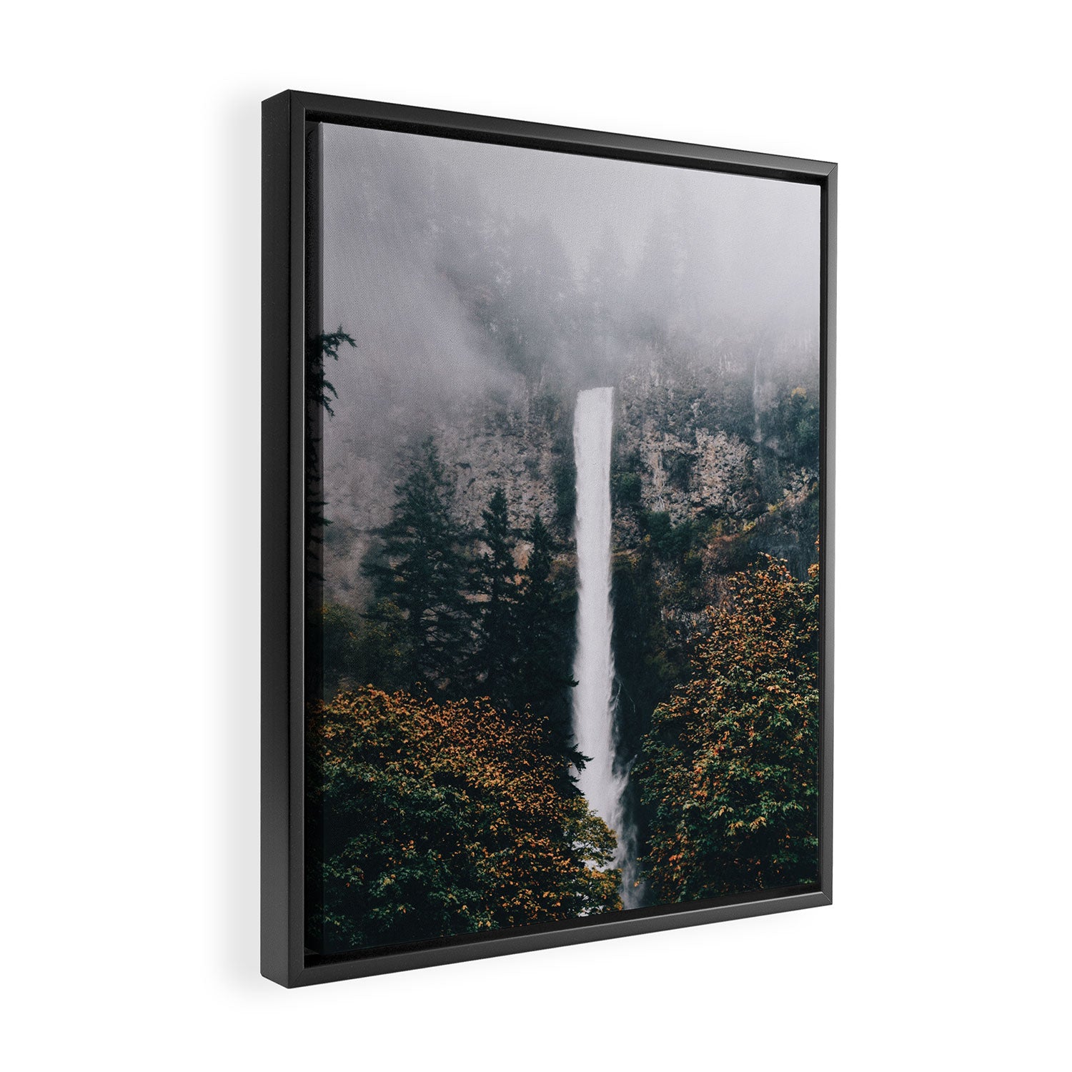 Multnomah Falls Framed Canvas Print Gallery Image 2