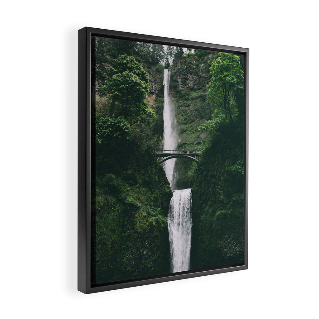 Multnomah Falls III Framed Canvas Print Gallery Image 2