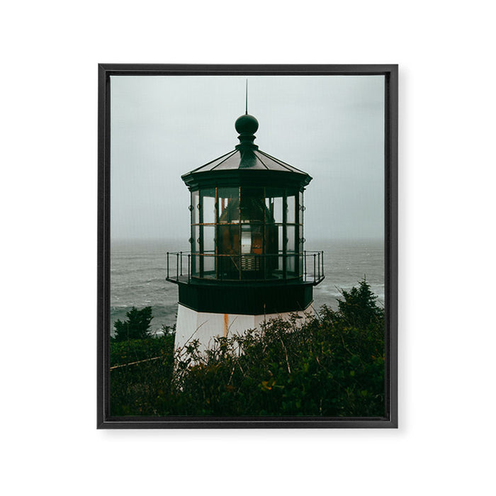 Oregon Lighthouse Framed Canvas Print Gallery Image 1