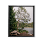 Picnic Lake Framed Canvas Print Gallery Image 6