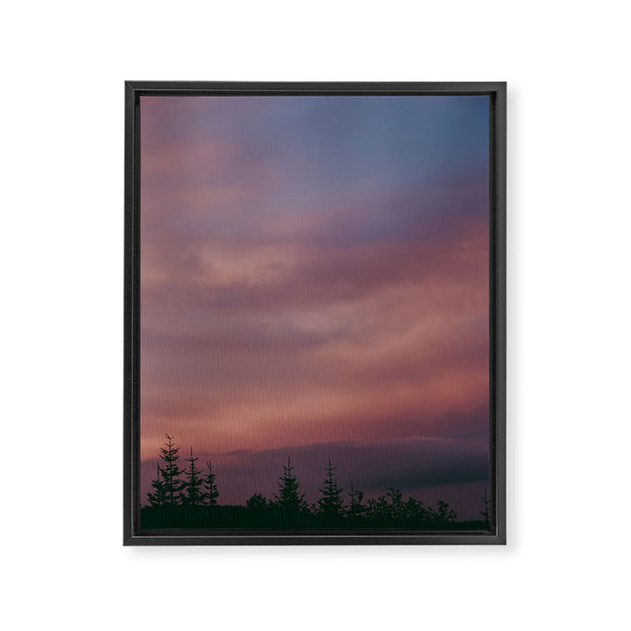 Pink Skies Framed Canvas Print Gallery Image 1