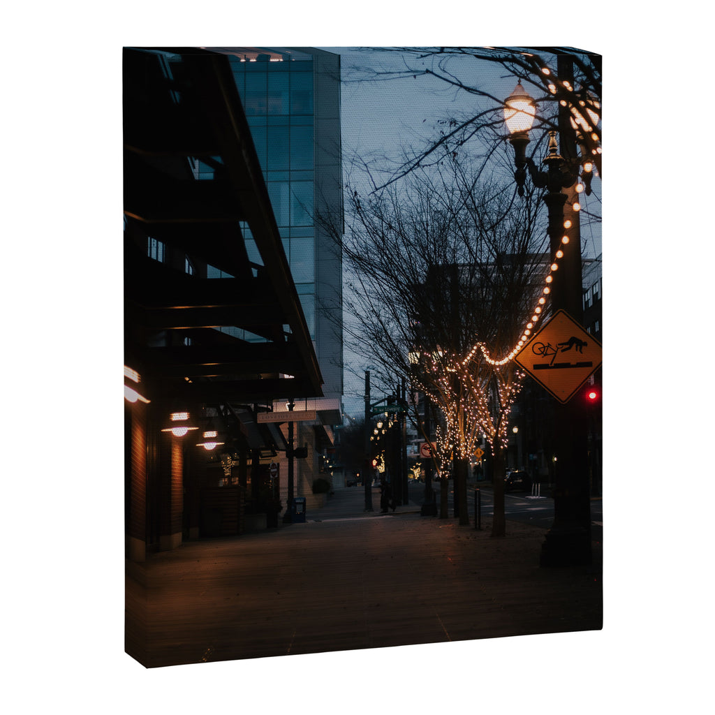 Portland Pearl Blue Hour Canvas Print Gallery Image 6