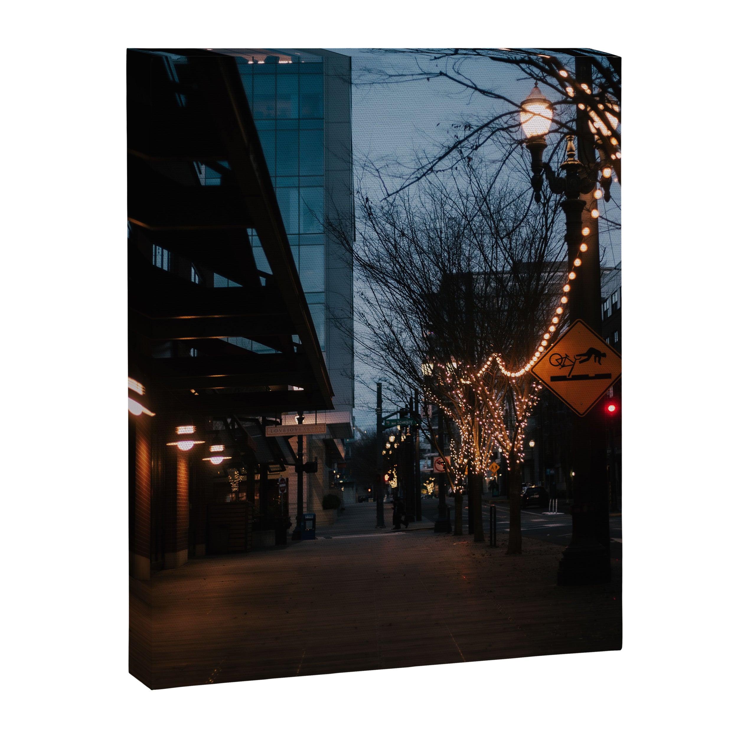 Portland Pearl Blue Hour Canvas Print Gallery Image 6