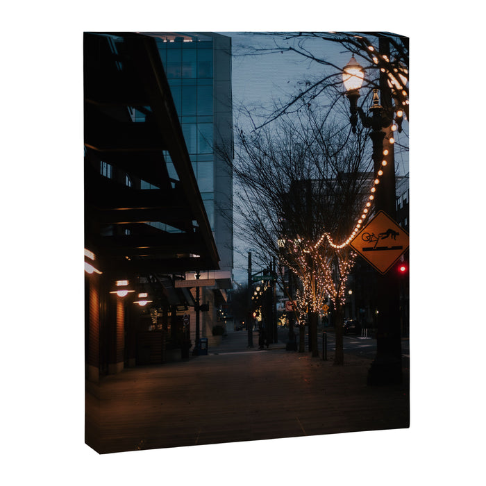 Portland Pearl Blue Hour Canvas Print Gallery Image 1