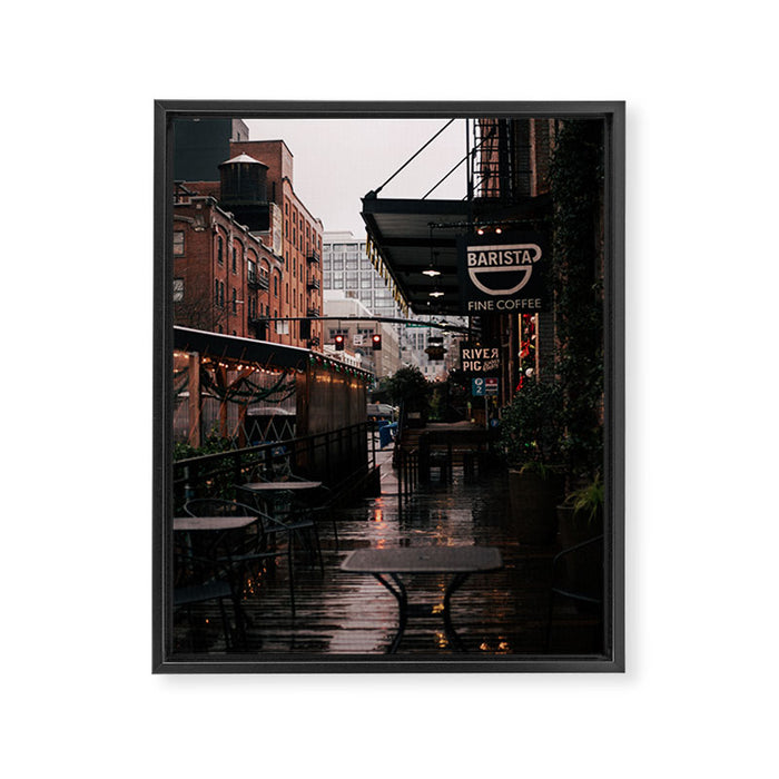 Portland Pearl District Framed Canvas Print Gallery Image 1