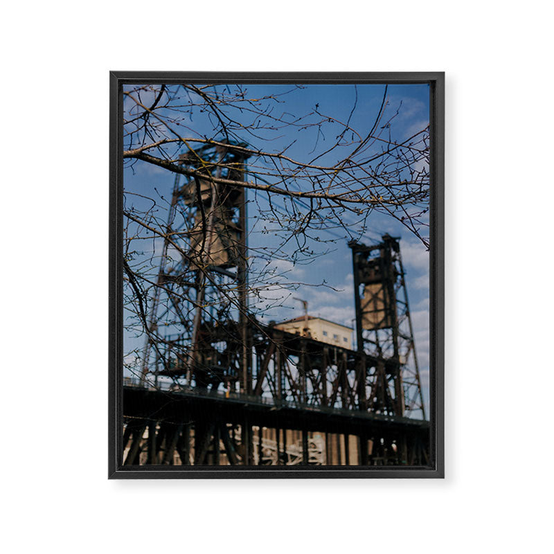 Portland Steel Bridge Framed Canvas Print Gallery Image 6