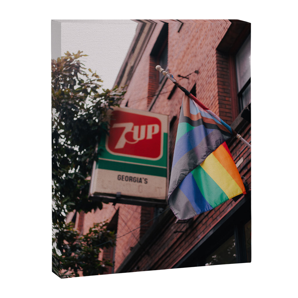 Pride Flag City Photo Canvas Print Gallery Image 6