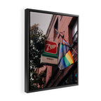 Pride Flag City Photo Framed Canvas Print Gallery Image 2