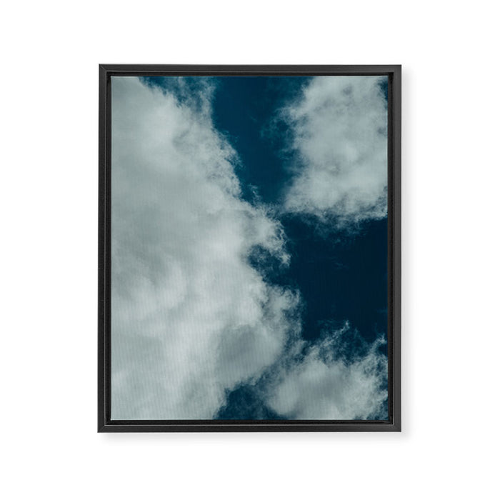 Puffs Framed Canvas Print Gallery Image 1