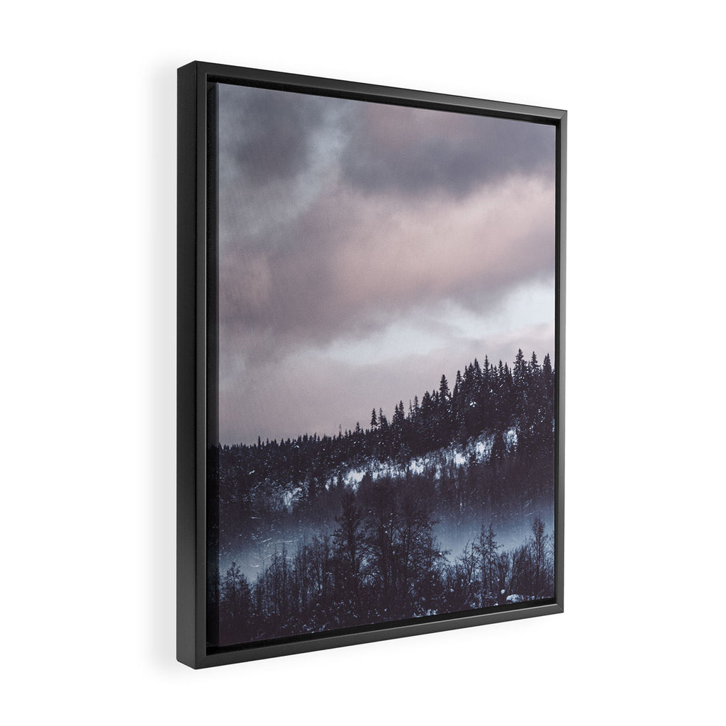 Purple Winter Framed Canvas Print Gallery Image 2