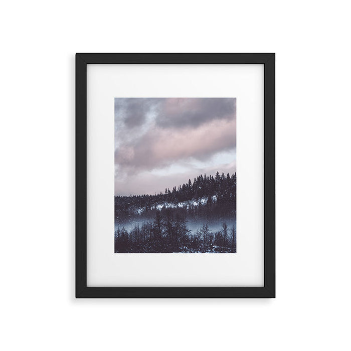 Purple Winter Framed Art Print Gallery Image 1