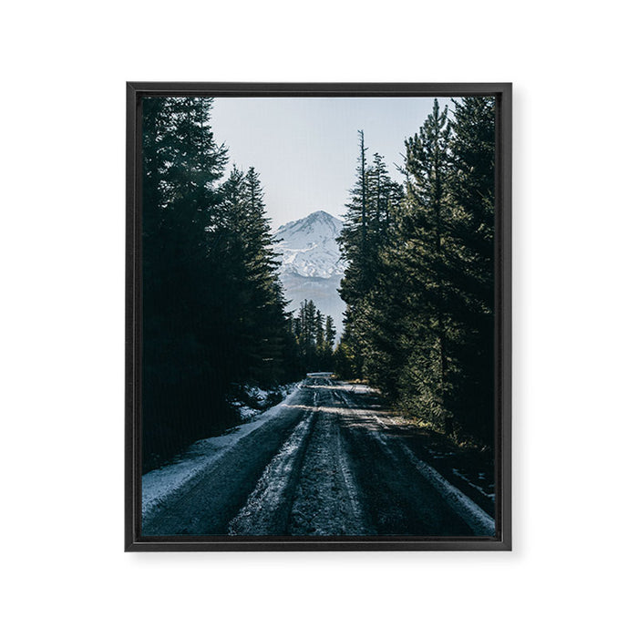 Road to Hood Framed Canvas Print Gallery Image 1
