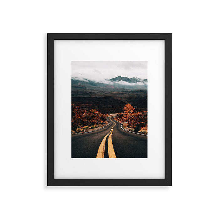 Road to Valley of Fire Framed Art Print Gallery Image 1