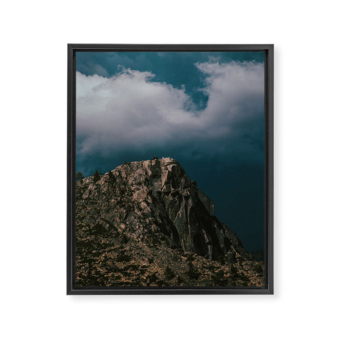 Rocky Donner Pass Framed Canvas Print Gallery Image 1