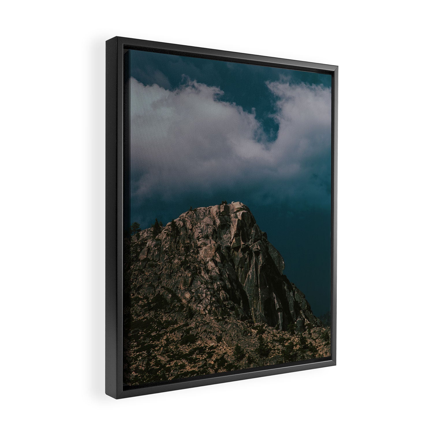 Rocky Donner Pass Framed Canvas Print Gallery Image 2