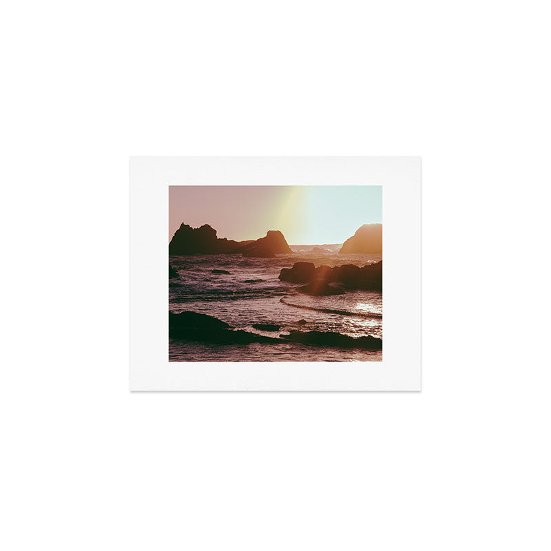 Rocky Sun-Kissed Tides Art Print Gallery Image 1