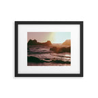 Rocky Sun-Kissed Tides Framed Art Print Gallery Image 5