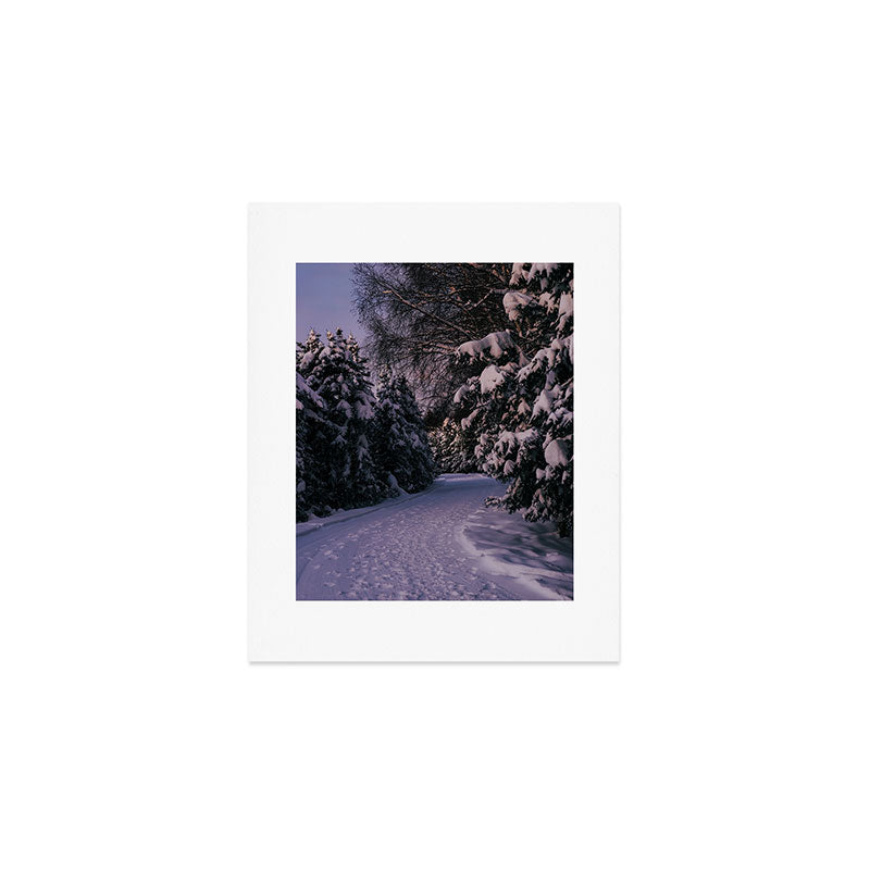 Snowy Path Art Print Gallery Image 1